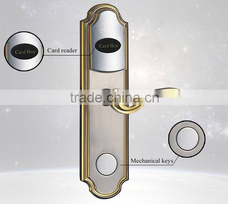 New remote control digital smart hotel swipe card door lock