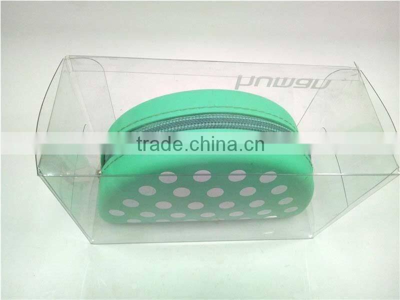 Top Quality Unique Zipper Design Wallet Plastic Coin Pocket Soft Rubber Coin Purse