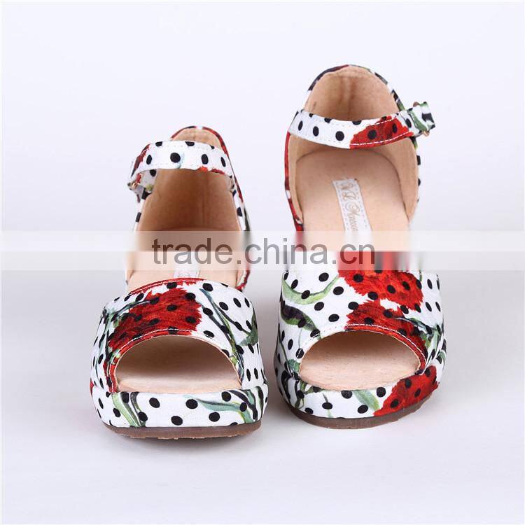 2015 Hot Fashionable Kids Shoes Princess Dress Up Shoes Slipsole Sandal For Girls