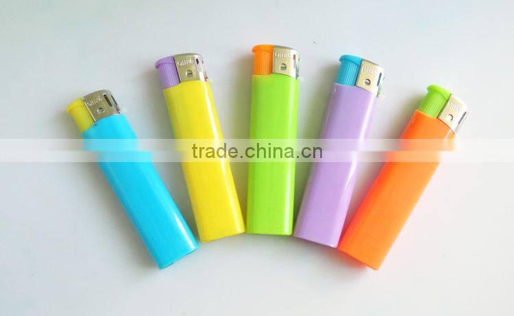 custom logo print electronic disposable cigarette lighters plastic butane gas lighter