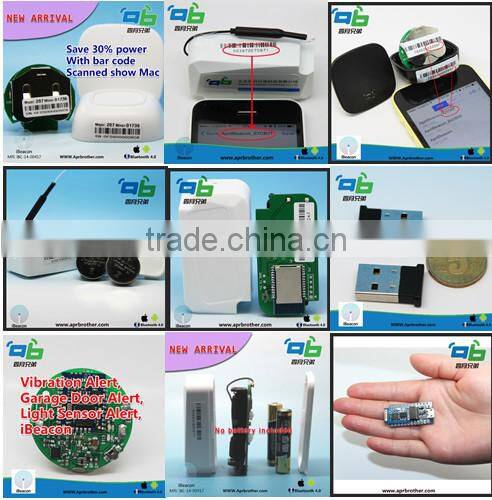 IBeacon/ibeacons project custom enhanced BLE 4.0 near base station module positioning range