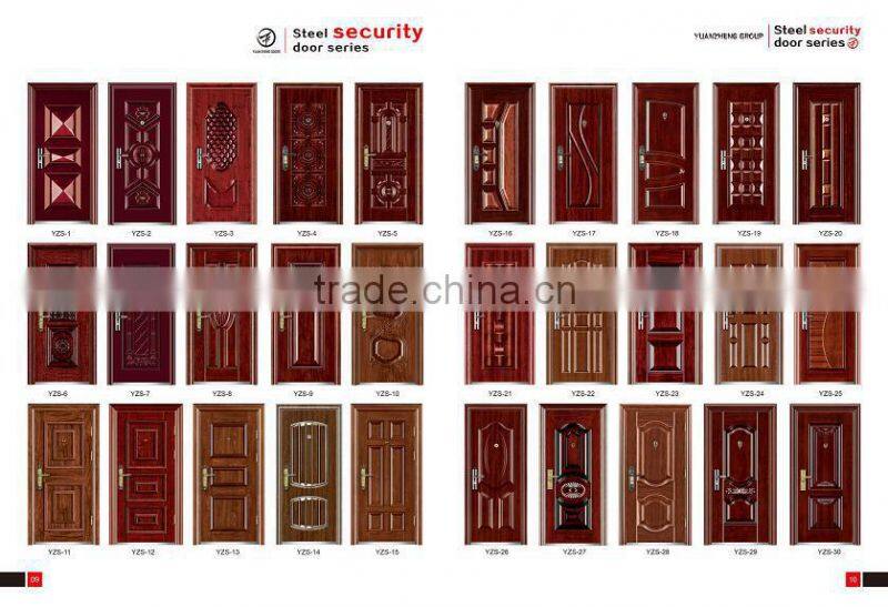 double swing metal security door design with good quality