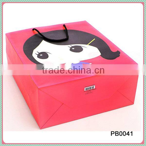 New Style Custom Printed Paper Bag With PP Rope