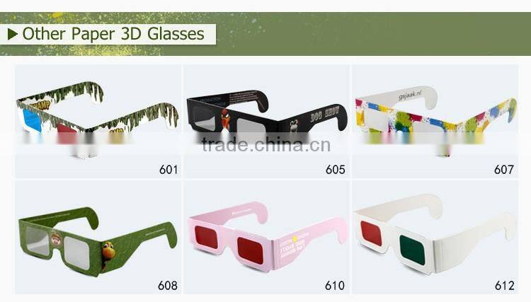 Paper fireworks diffraction glasses used for festival and party for fun