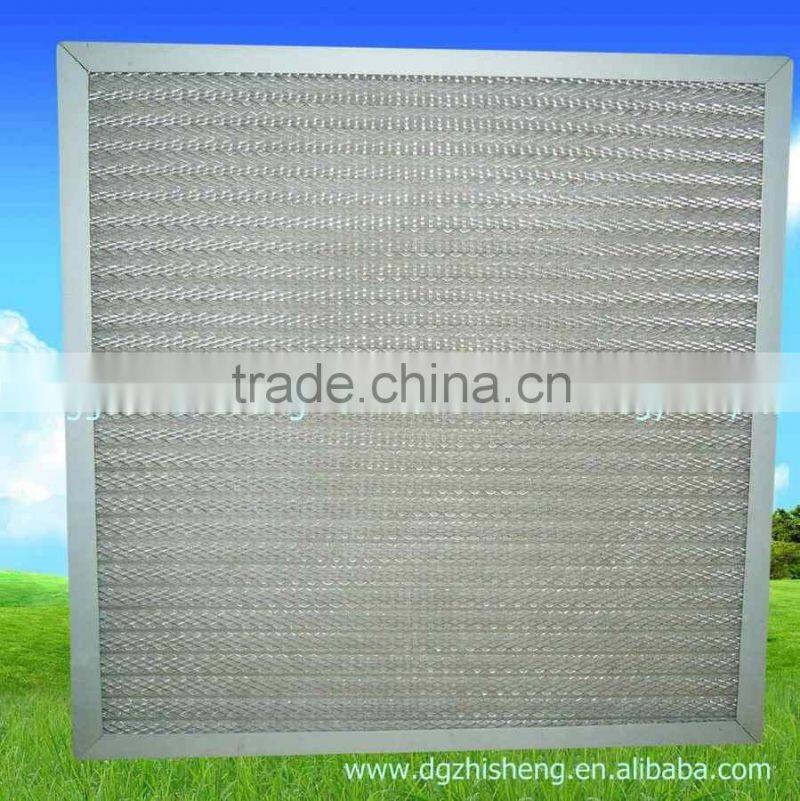 Aluminum frame air clean filter for HVAC system