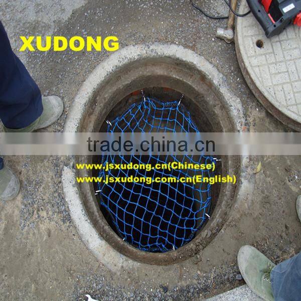 Inspection well safeguard net