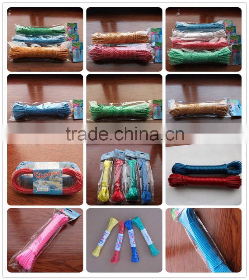3 strands twisted PP clothesline rope