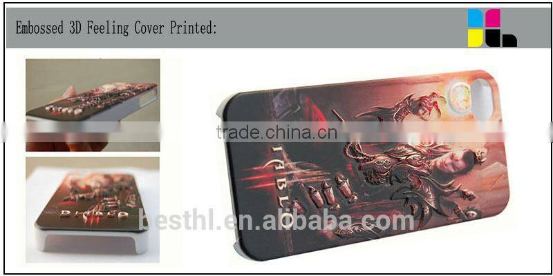 Digital a3 size 6 color mobile cover printer embossing effect from China factory