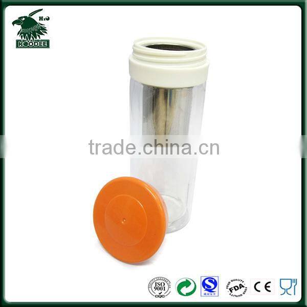 BPA Free Glass Bottle With Tea Strainer Tea Filter Bottle Tea Bottle With Filter