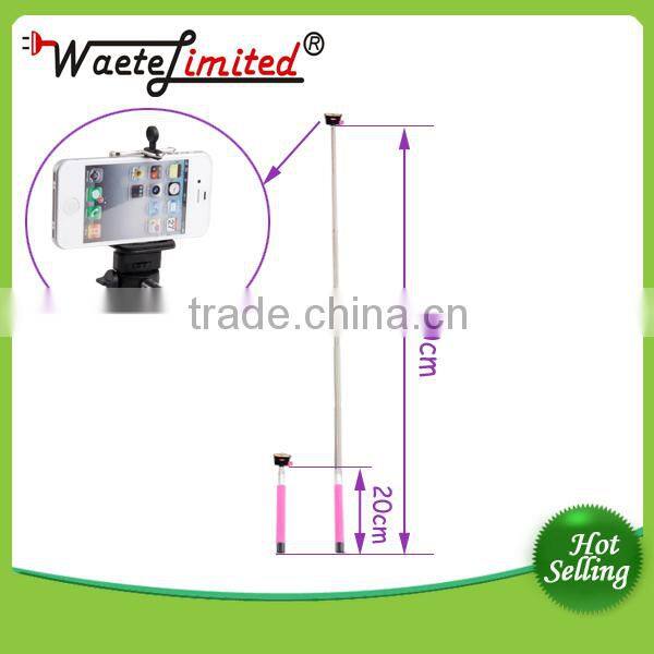 2015 Popular Mobile Bluetooth Wireless Selfie Stick Monopod With CE ROHS