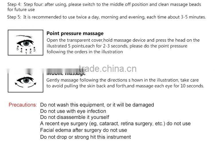 Beauty Care Vibration Eye Massager Metal Eye Cream Applicator