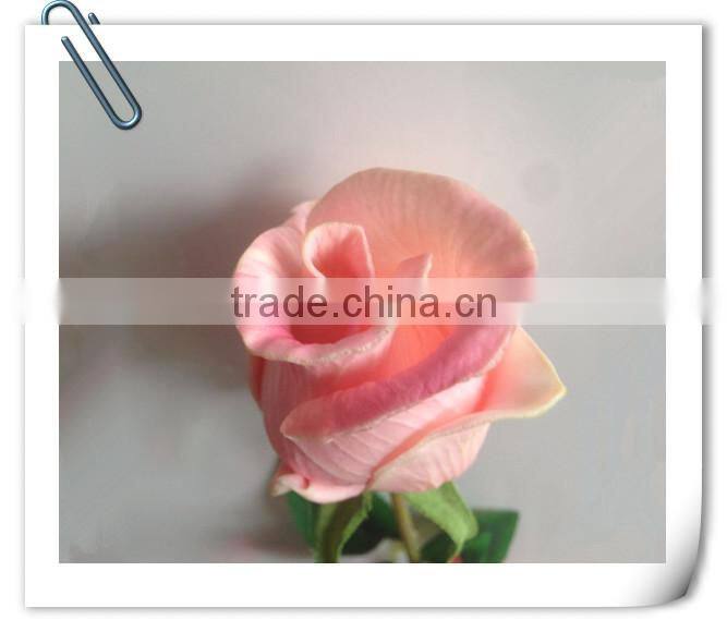 2015 latest PU material artificial blue rose flower bud