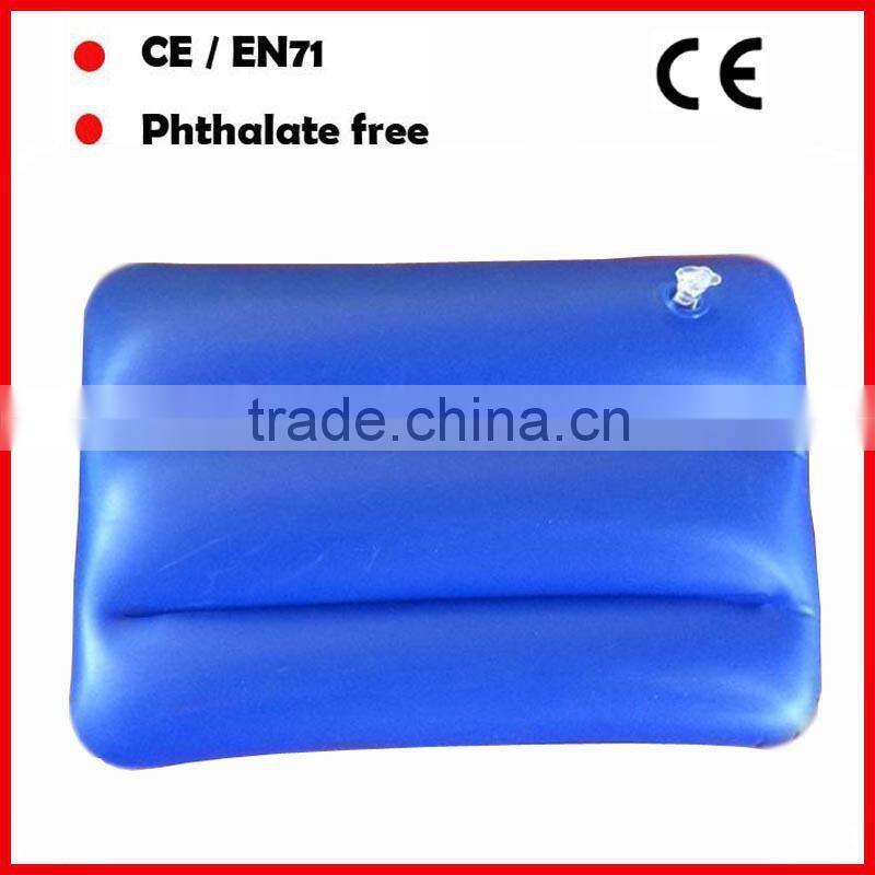 Blue PVC inflatable pillow air cushion for promotion
