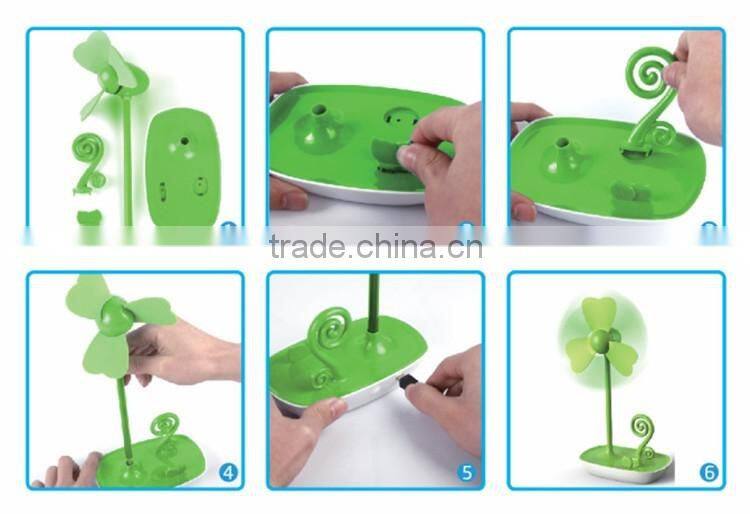 Promotion Universal ODM LOGO Super Sound-Off Strong Wind Small USB Phone Holder Desk Electric Fan Motor