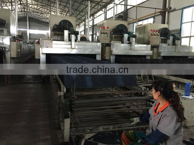 Color Stone Coated Metal Roof Tiles