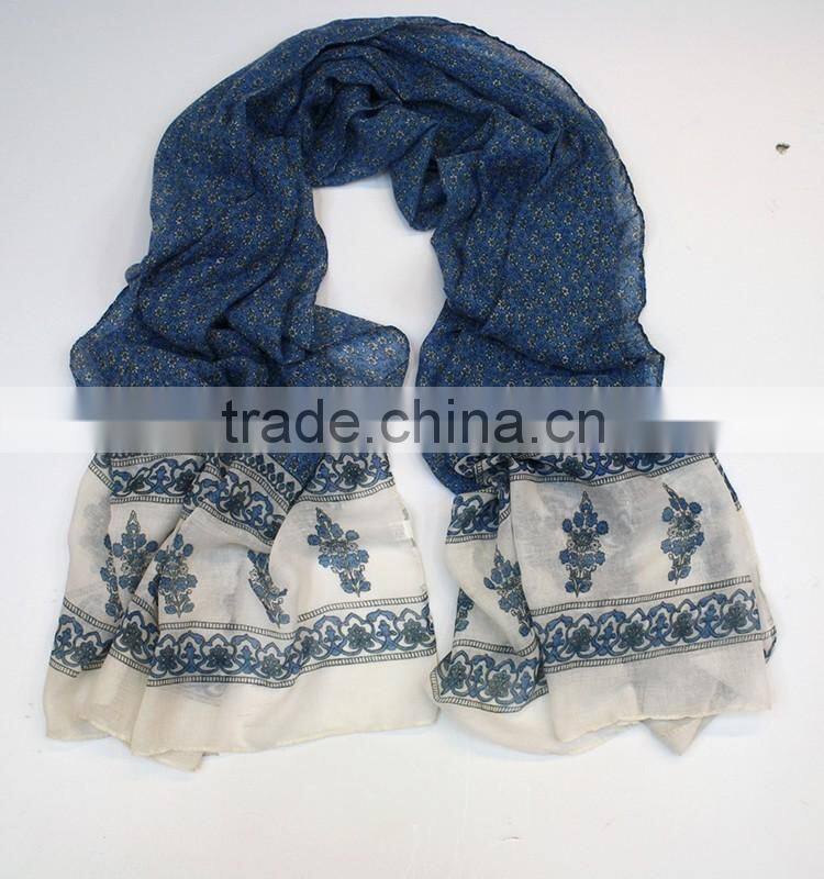 2016 fashion scarf 100% polyester fashion scarf