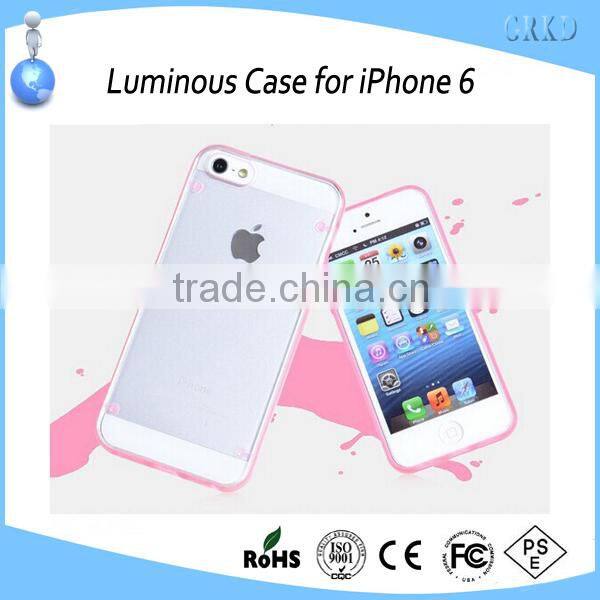 new popular night luminous phone case for iPhone 6