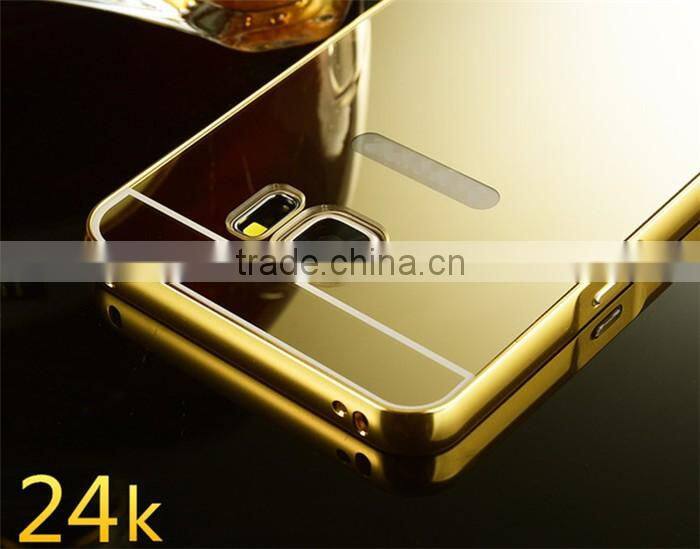 For Samsung Note 5 Case Cover Luxury Mirror 2 in 1 Metal