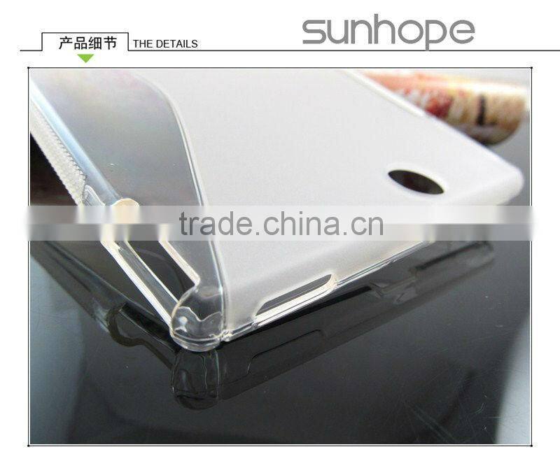 Factory OEM New S line TPU Soft Back Case Cover For Sony Z Ultra XL39h back cover TPU support drop shipping