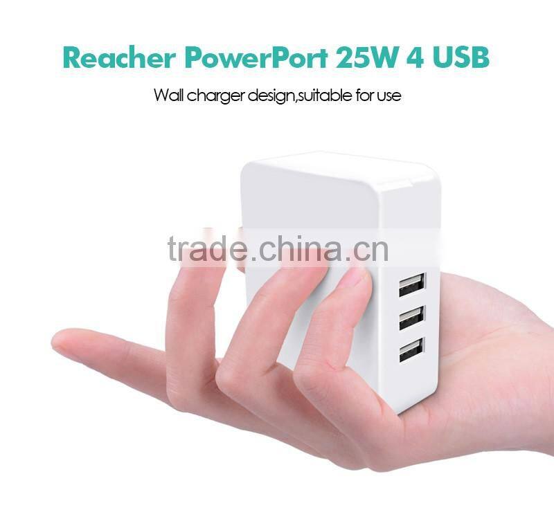 2016 factory price cheap travel multiport USB Charger 4 port notebook charger
