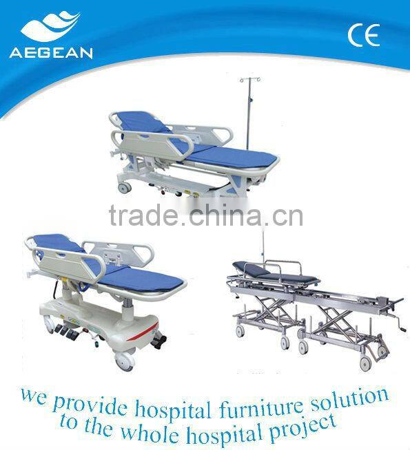 AG-HS005 CE approved hospital furniture transfer stretcher xiehe lock