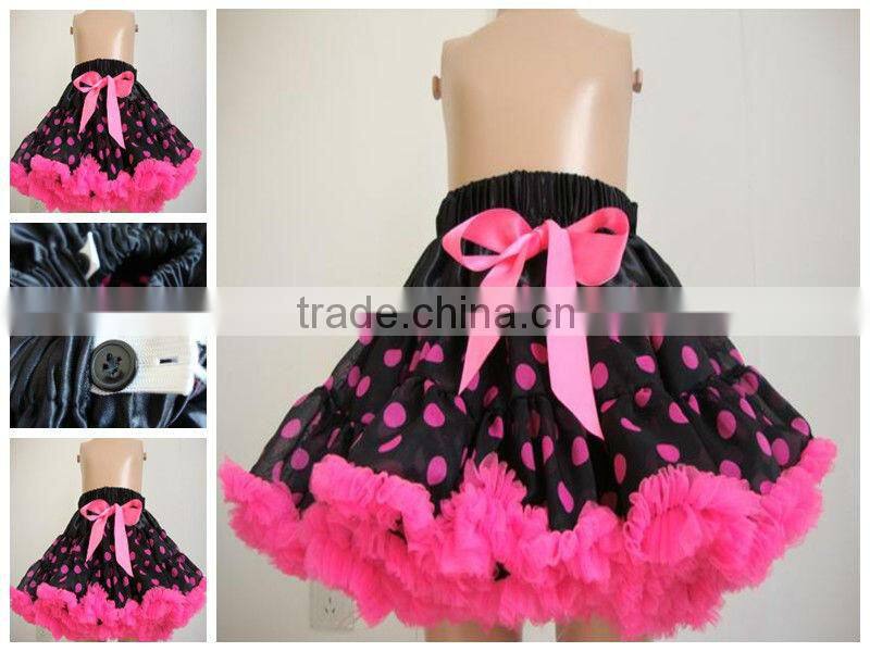 New arrival !! Wholesale chic tutu party pettiskirt with fluffy ruffle for girls