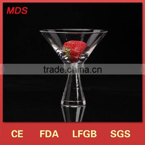 Customized large manufacturer decorared fruit glass of orange juice