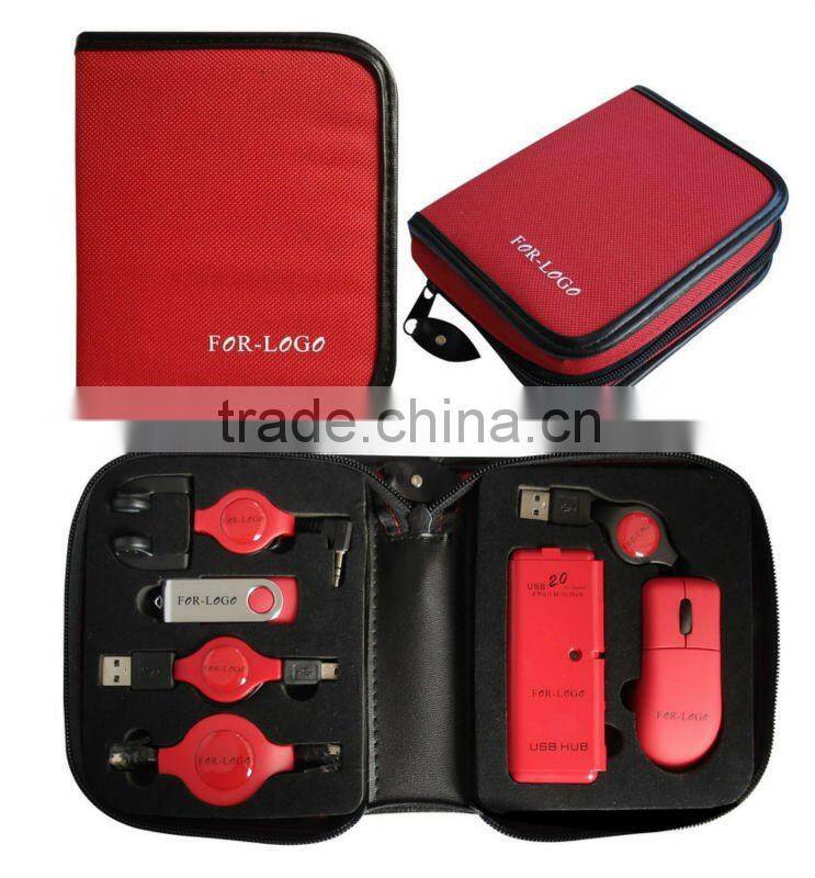 usb computer tool kit(usb flash drive+mouse+usb hub+earphone)