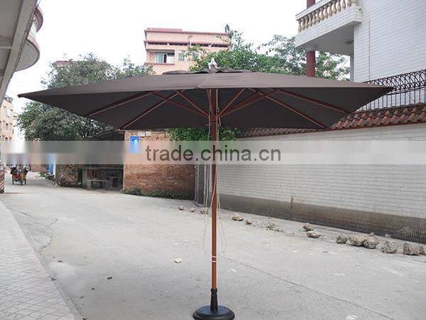 High quaity coffee garden line umbrella in China made