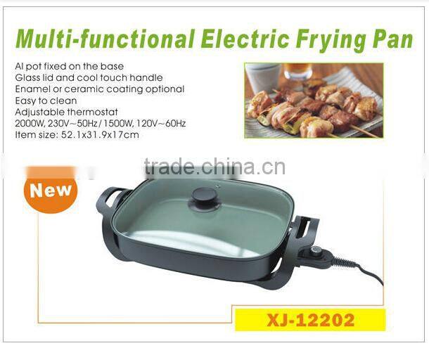 ceramic electric skillet XJ-12202