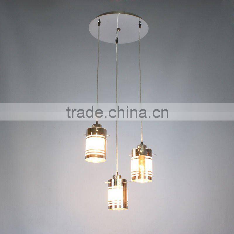 Contemporary single hanging lamp& glass pendant