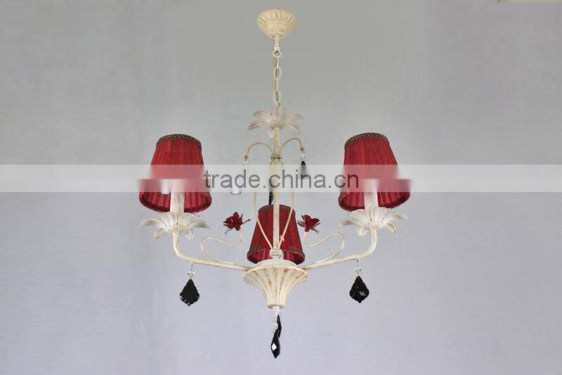 modern crystal fabric chandelier pendant lamp / lighting