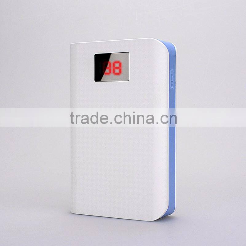 Promotional 6600mAh dual usb ports portable power bank for cellphones