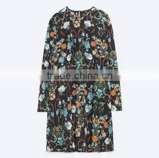 2016 Fashion Summer Women Floral Ethnic Dress New African Shirts Dress