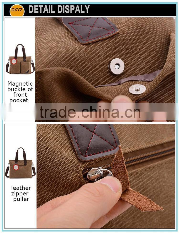 winter leisure fashion canvas handbag for men