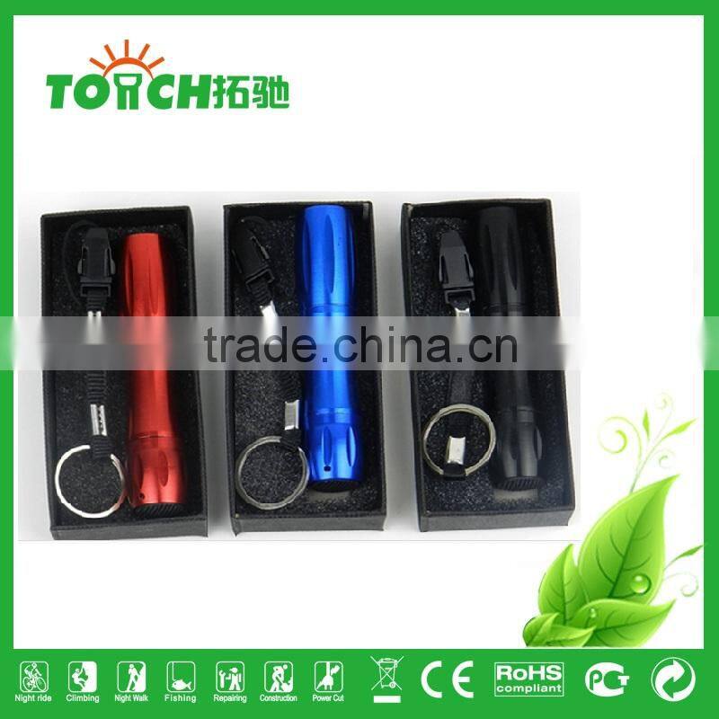 Mini Portable Aluminum alloy Slim 1.5v AA Battery led lamp Waterproof Torch Flashlight Emergency Use and Promotion Use TL-3052