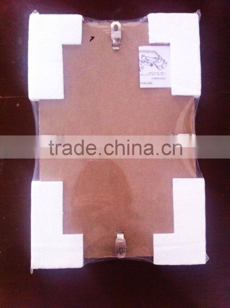 simple design frameless glass clip frame photo picture frame 4x6 5x7 6x8 8x10
