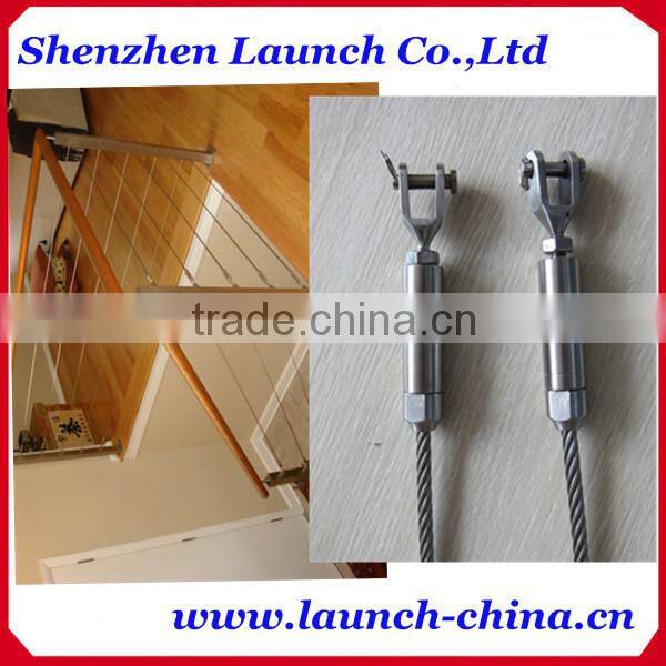 stainless steel 316 wire rope tensioner for wood handrail