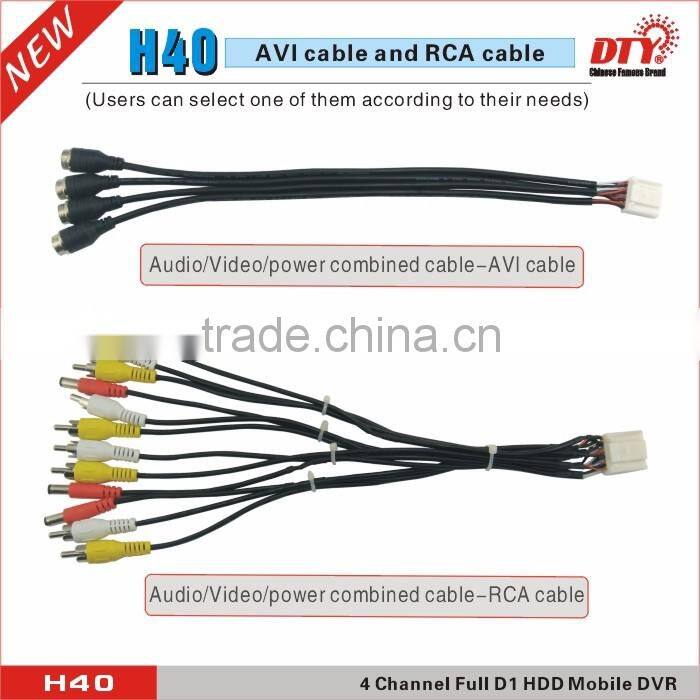 DTY 4ch full D1 hdd gps 3g 4g mobile dvr car dvr Vehicle Surveillance DVR | H40