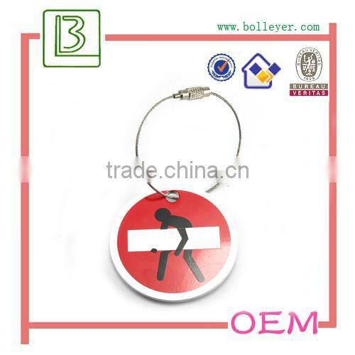 Blank Metal silver clover hardware gift Keychain