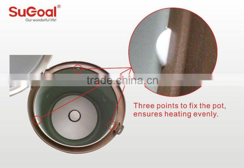 2015 SuGoal high quality stainless steel inner pot rice cooker