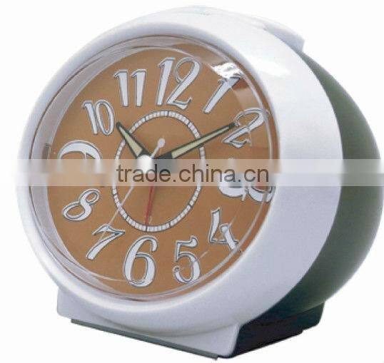 Plastic ball shaped table alarm clock