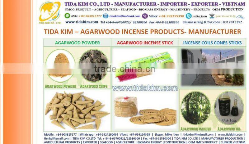 JOSS POWDER NATURAL AGARWOOD POWDER TIDA KIM INCENSE COILS CONES STICK CYLINDE RAW INCENSE RAW AGARBATTI IN BLACK WHITE