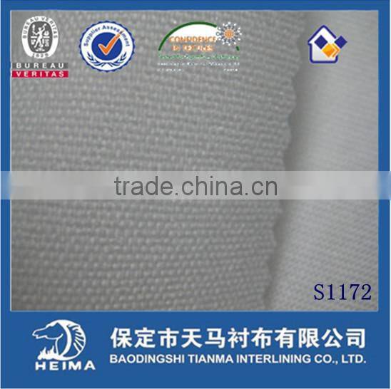 top fuse 100%polyester shirt collar interlining linings series