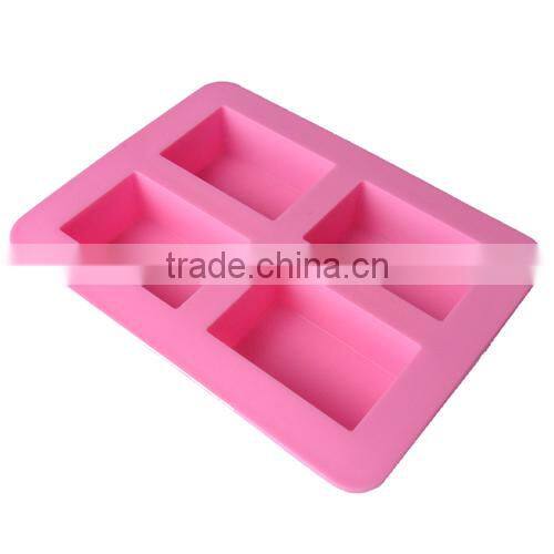 2 cavities handmade silicone soap mould