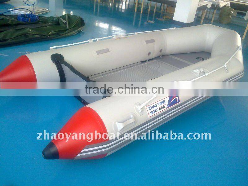 (CE)optional floor size PVC material folding boat