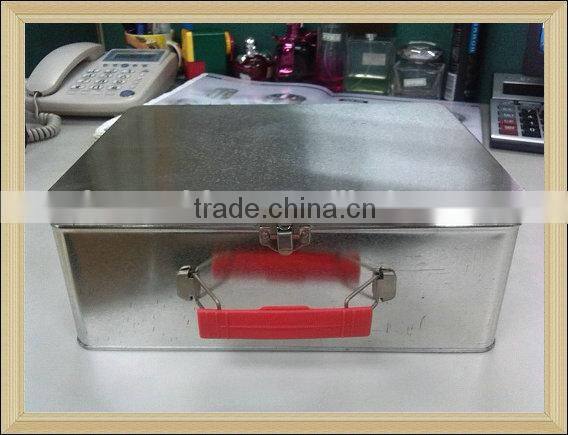 250x170x65mm handle tin box