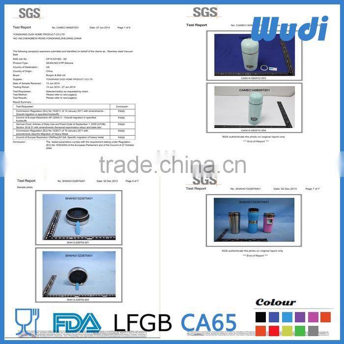 16OZ tumbler stainless steel with handle and screw lid CM017