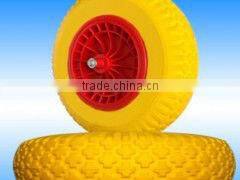wheelbarrow wheel pu foam rubber wheels 3.00-8
