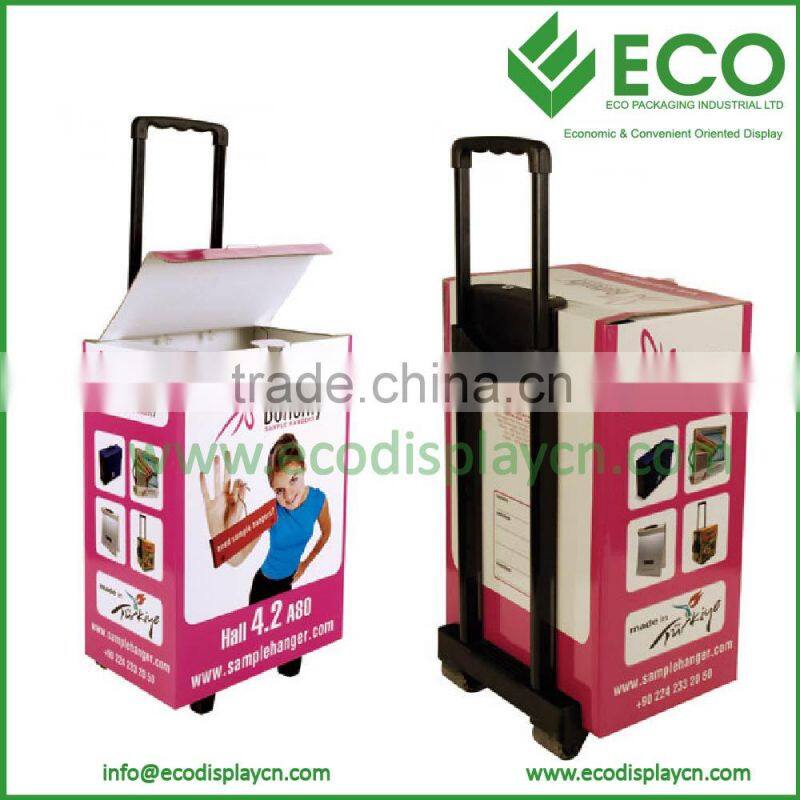 Easy Taking Recyclable Cardboard Luggage Trolley, Paper Trolley Box